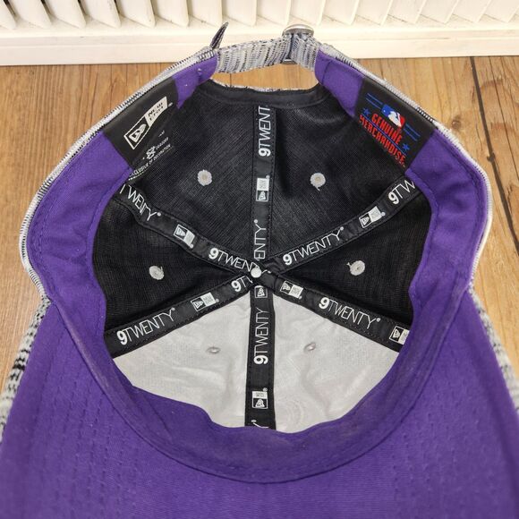 Colorado Rockies New Era 9twenty Space Dye Hat Cap Gray Purple MLB Baseball - Picture 9 of 10